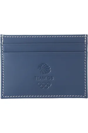Mappin & Webb Team GB Smooth Leather 4CC Wallet - Blue