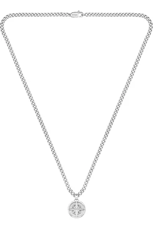 HUGO BOSS Gents North Stainless Steel Chain Pendant