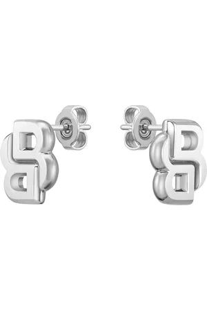 HUGO BOSS Ladies Double B Stainless Steel Stud Earrings