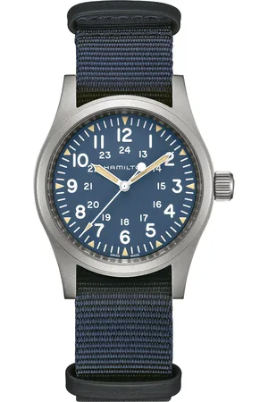 Hamilton Khaki Field Mechanical 38mm Mens Watch Blue