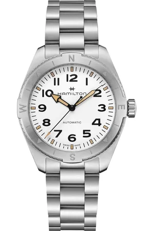 Hamilton Khaki Field Expedition Auto 41mm Mens Watch White Dial Stainless Steel