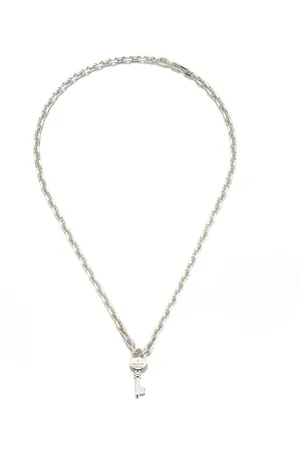 Gucci Trademark Sterling Silver Key Pendant
