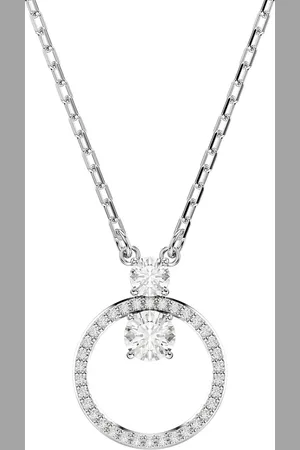 Swarovski Constella Silver Coloured Cubic Zirconia Pendant Necklace