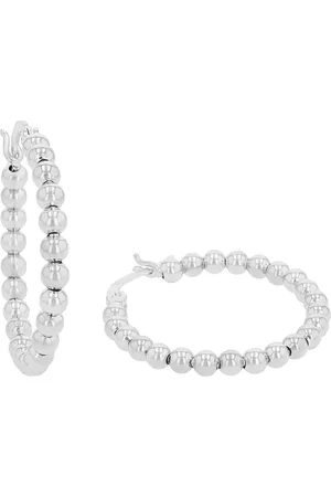 Amor Silver Hoop Earrings