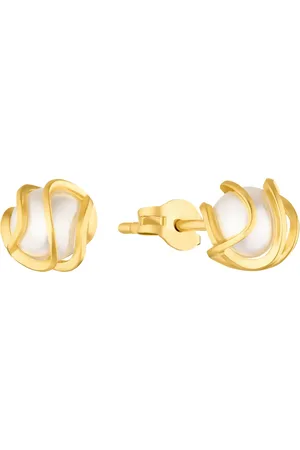 Amor 9ct Yellow Gold Bead Stud Earrings