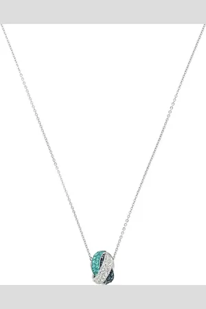 Amor Silver Tri Colour Knot Pendant Necklace