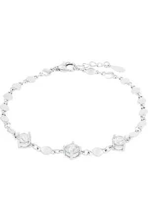 Amor Silver Cubic Zirconia Fantasy Chain Bracelet - 17cm