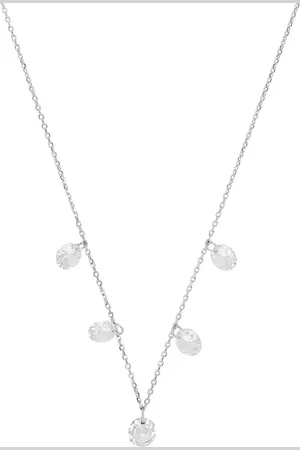 Amor Silver Cubic Zirconia Stone Necklace