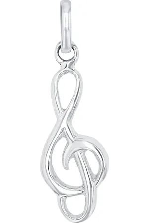 Amor 9ct White Gold Swirl Design Pendant