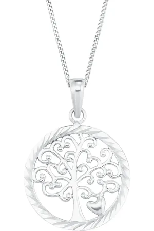 Amor Silver Tree Pendant Necklace