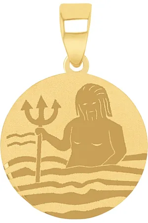 Amor 9ct Yellow Gold Aquarius Zodiac Pendant