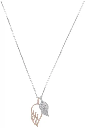 Amor Silver Cubic Zirconia Heart Pendant Necklace