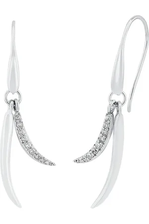Amor Silver Cubic Zirconia Drop Earrings