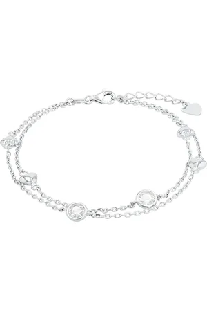 Amor Silver Anchor Chain Bracelet