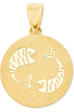 Amor 9ct Yellow Gold Pisces Zodiac Pendant