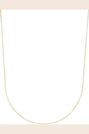 Amor 9ct Yellow Gold Venezia Chain Necklace - 35cm