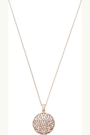 Amor Rose Gold Coloured Sterling Silver Pendant Necklace