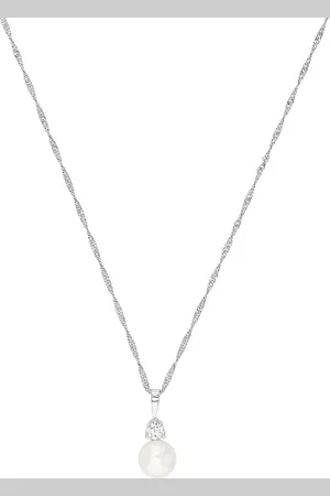 Amor Silver Cultured Pearl Pendant Necklace