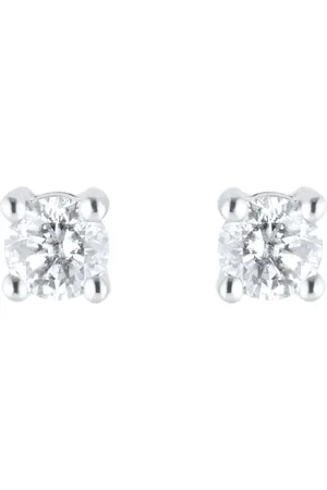 GOLDSMITHS 9ct White Gold 0.25cttw Diamond Solitaire Stud Earrings