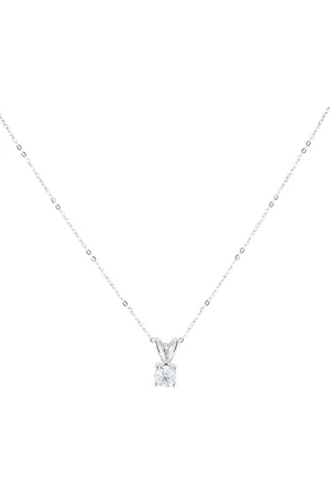 GOLDSMITHS 9ct White Gold 0.25cttw Diamond Solitaire Pendant