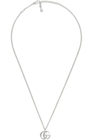 Gucci Sterling Silver GG Marmont Pendant