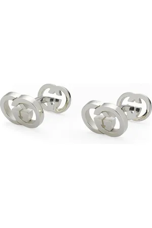 Gucci Interlocking Sterling Silver Cufflinks