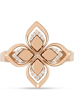 Roberto Coin Venetian Princess 18ct Rose Gold 0.07ct Diamond Ring - Ring Size M
