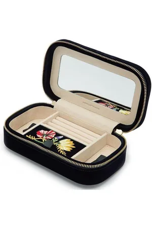 Wolf Jewellery Travel Case Zoe Zip Indigo 393316
