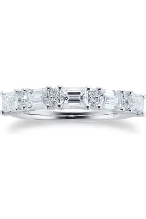 Mappin & Webb Platinum 1.25cttw Mixed Cut Diamond Eternity Ring - Ring Size L