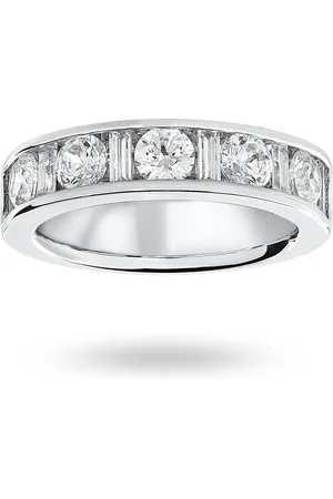 Mappin & Webb 18 Carat White Gold 1.45 Carat Dot Dash Half Eternity Ring - Ring Size N
