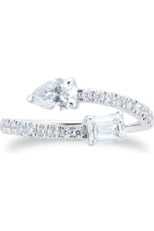Mappin & Webb Riveret 18ct White Gold Tosi Et Mois 1.00cttw Diamond Ring - Ring Size L