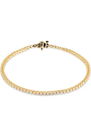 Mappin & Webb Libretto 18ct Yellow Gold 1.78cttw Diamond Tennis Bracelet