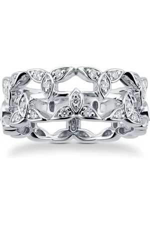 Mappin & Webb Empress 18ct White Gold 0.43cttw Diamond Ring - Ring Size J