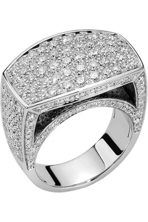FOPE 18ct White Gold Eka 2.94ct Diamond Pave Ring