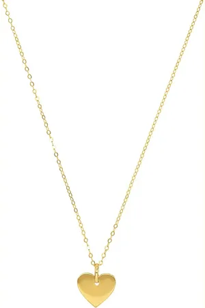 Amor 14ct Yellow Gold Heart Pendant Necklace