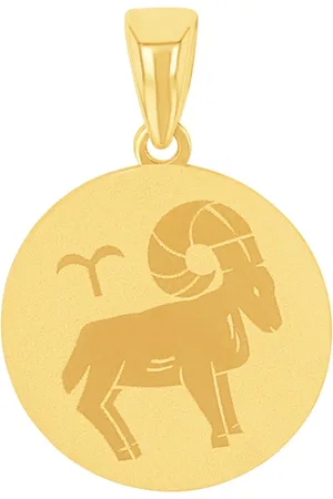 Amor 9ct Yellow Gold Aries Zodiac Pendant
