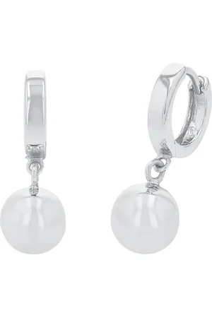 Amor Silver Round Ball Drop Earrings