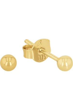 Amor 9ct Yellow Gold Circular Stud Earrings