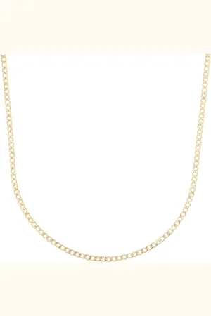 Amor 9ct Yellow Gold Tank Chain Necklace