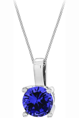 GOLDSMITHS Silver December Lilac Cubic Zirconia Pendant
