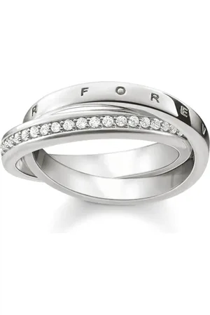 Thomas Sabo Together Forever Sterling Silver Cubic Zirconia Ring - Ring Size L