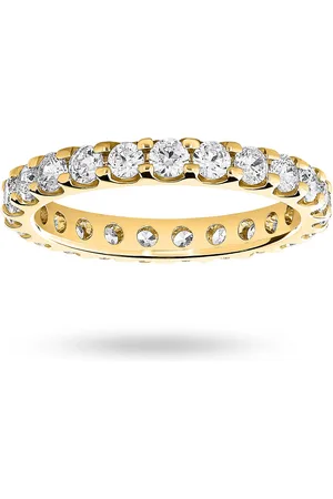 GOLDSMITHS 9 Carat Yellow Gold 1.50 Carat Brilliant Cut Claw Set Full Eternity Ring - Ring Size O