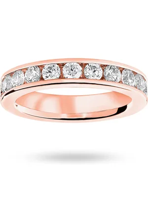 GOLDSMITHS 9 Carat Rose Gold 2.00 Carat Brilliant Cut Channel Set Full Eternity Ring - Ring Size M
