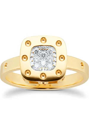 Roberto Coin Pois Moi 18ct Gold 0.12ct Ring - Ring Size N
