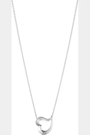 Georg Jensen Sterling Silver Love Leaf Hearts Pendant