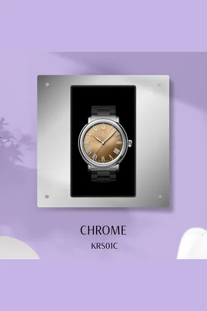 Mühle Watch on Wall Display Chrome