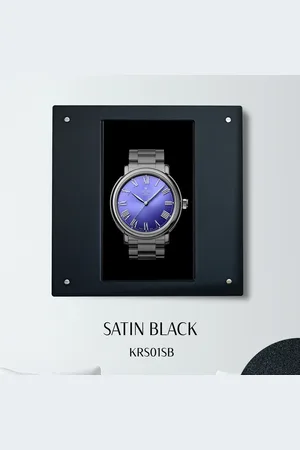 Mühle Watch on Wall Display Black Matt Satin
