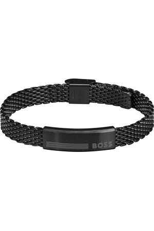 HUGO BOSS Gents Alens Black Stainless Steel Bracelet