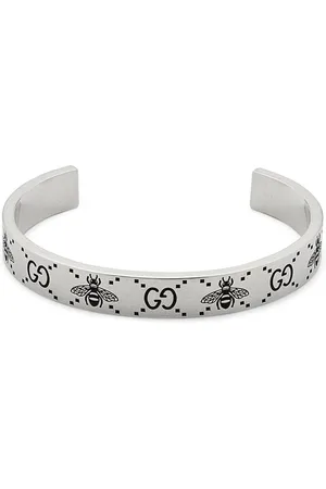 Gucci Signature Sterling Silver Bracelet - 20cm