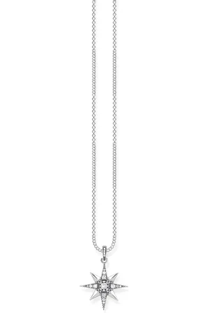 Thomas Sabo Sterling Silver Cubic Zirconia 40-45cm Star Pendant